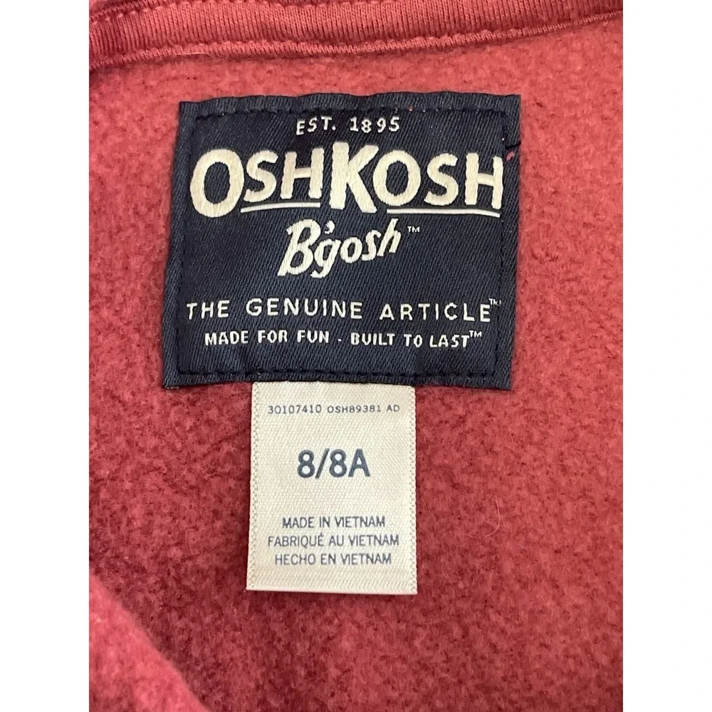 OshKosh B'gosh Pullover Hoodie Sweatshirt in Red
